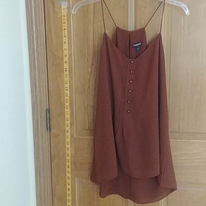 Pleated Button Front Cami